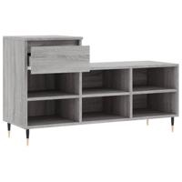 VidaXL Schoenenkast 102x36x60 cm bewerkt hout sonoma grijs - thumbnail