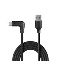 Lindy 0,5 m USB 3.2 Type-A naar rechtshoekige USB-C-kabel, 10 Gbps - thumbnail