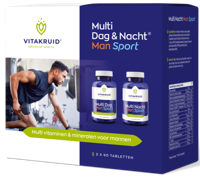 Vitakruid Multi Dag & Nacht Man Sport 100% Vegan 2 x 90 - thumbnail