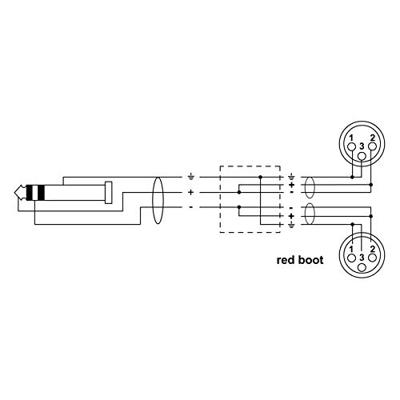CORDIAL 3 M REAN JACKPLUG 3,5 MM/2X XLR F