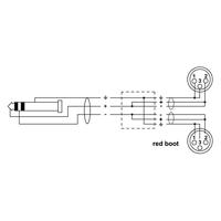 CORDIAL 3 M REAN JACKPLUG 3,5 MM/2X XLR F - thumbnail