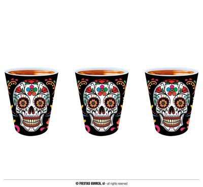 Day of the Dead Schedel shotglazen Set (3st)