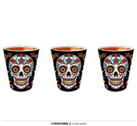 Day of the Dead Schedel shotglazen Set (3st) - thumbnail