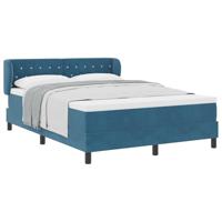 Boxspringbed met donkergrijs fluwelen matras 80x200 cm - thumbnail