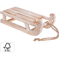 Slee hout 30cm white washed - thumbnail