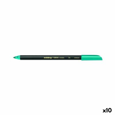 Markeerstift Edding 1200 Metallic Groen (10 Stuks)