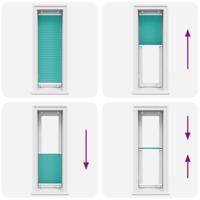 Plissgordijn 40x100 cm stofbreedte 39,4 cm polyester - thumbnail