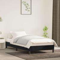 Bedframe fluweel zwart 90x200 cm - thumbnail