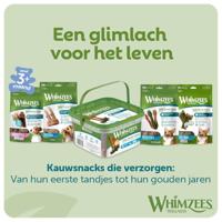 Onze Puppysnacks ondersteunen de orale gezondheid van uw puppy: ze zijn ontworpen om tandplak en tandsteen tegen te gaan. Verkrijgbaar in twee vormen waar uw puppy dol op zal zijn, en in twee maten. - thumbnail