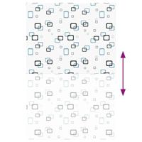 Doucherolgordijn 160x240 cm stofbreedte 156 cm - thumbnail