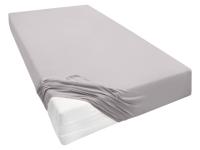 Biberna Jersey hoeslaken voor boxspringmatrassen (Grijs, 140-160 x 200-220 cm) - thumbnail