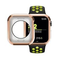 Siliconen case 38mm - Rosé goud - Geschikt voor Apple Watch 38mm - thumbnail