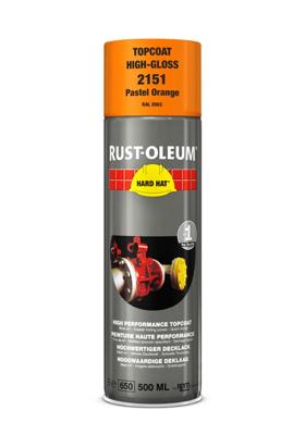 Rust-Oleum deklaag - Hard Hat - pastel oranje - 0.5l - spuitbus