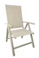 Tuinstoel Primero Verstelbaar Crème - thumbnail