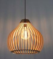 Sollux Hanglamp Aprilla Ø 43 cm hout - thumbnail