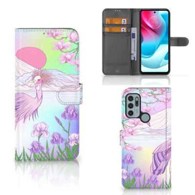 Motorola Moto G60s | Telefoonhoesje | Met pasjeshouder | Bird