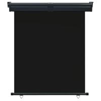 Balkonscherm 145x250 cm zwart - thumbnail