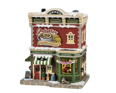 Juliette's Croissant & Coffee 18x25x24 cm Kersthuisje LEMAX - Lemax Juliette's Croissant & Coffee 18x25x24 cm Kersthuisje LEMAX - Lemax