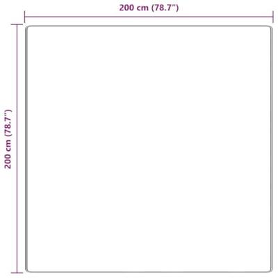 Antislip Shaggy Tapijt Crème 200 x 200 cm PP