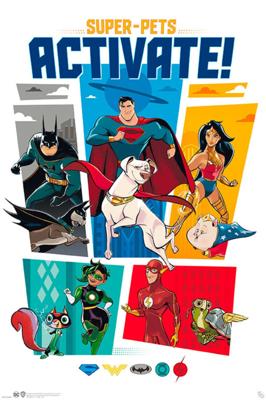 Poster DC Comic League of Superpets Activate 61x91,5cm Poster DC Comic League of Superpets Activate 61x91,5cm