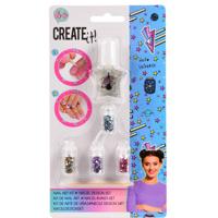 Create It! nagellakset nail art kit meisjes 6 delig - thumbnail
