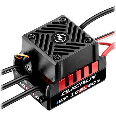 Hobbywing QuicRun WP10BL60 G2 Brushless rijregelaar voor RC auto Belastbaarheid (max.): 360 A Motorlimiet (turns): 3660 Hobbywing QuicRun WP10BL60 G2 Brushless rijregelaar voor RC auto Belastbaarheid (max.): 360 A Motorlimiet (turns): 3660
