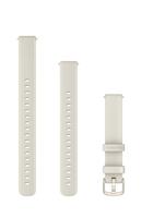 Garmin Lily 2 (14mm) Bandje, alleen Geschikt voor Lily 2 Standard, Active en Classic series, Originele accessoire, Silicone, Cream and Gold Hardware - thumbnail