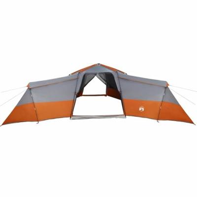 VidaXL Gezinstent met dak grijs en oranje 833 x 585 x 216 cm taft