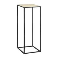 Plantentafel Hugo - zwart/goudkleur - 79x30x30 cm - thumbnail