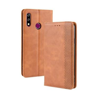 Magnetische Buckle retro Crazy Horse textuur horizontale Flip lederen case voor LG W10 met houder & kaartsleuven & fotolijstjes (bruin)