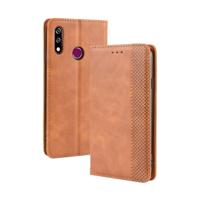Magnetische Buckle retro Crazy Horse textuur horizontale Flip lederen case voor LG W10 met houder & kaartsleuven & fotolijstjes (bruin) - thumbnail