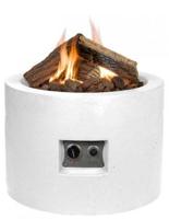 Cocoon vuurtafel rond klein wit - thumbnail