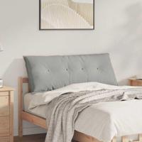 Rugkussen Lichtgrijs 120 x 50 cm Microvezel Stof - thumbnail