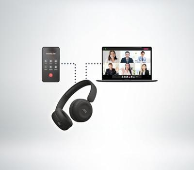 JVC HA-S59W Headset Bedraad en draadloos Hoofdband Muziek/Voor elke dag USB Type-C Bluetooth Zwart