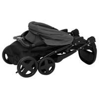 Kinderwagen 2-in-1 staal donkergrijs en zwart - thumbnail