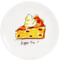 Blond Amsterdam taartbord aardewerk apple pie 18x2cm multi - thumbnail