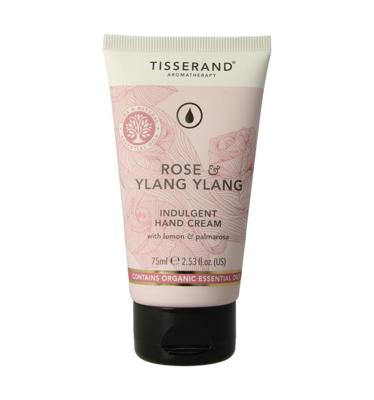 Tisserand Handcreme roos & ylang ylang 75 Milliliter Tisserand Handcreme roos & ylang ylang 75 Milliliter