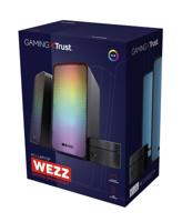 Trust gxt 611 wezz illuminated 2.0 rgb speaker set pc-luidspreker (zwart, rgb leds) - thumbnail