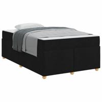 Bedframe met matras Zwart 120 x 190 cm Stof - thumbnail