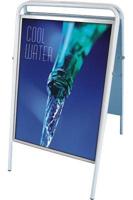 Stoepbord 50x70 cm wit buismodel - thumbnail