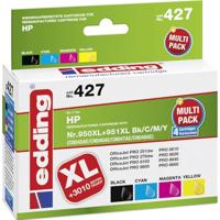 Edding Inktcartridge vervangt HP 950, 950XL, 951, 951XL Compatibel Combipack Zwart, Cyaan, Magenta, Geel 18-427 - thumbnail