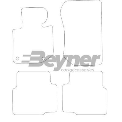 Velours Automatten passend voor BMW 3-Serie E36 1991-1998 kor HL1044264