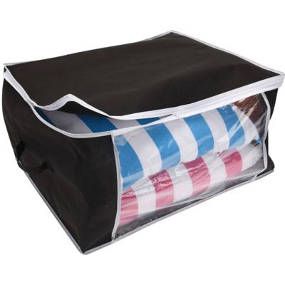 Storage Solutions Opberghoes 60x45x30 cm Zwart/Transparant