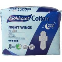 Vuokkoset Maandverband nacht wings organisch katoen 9 Stuks - thumbnail