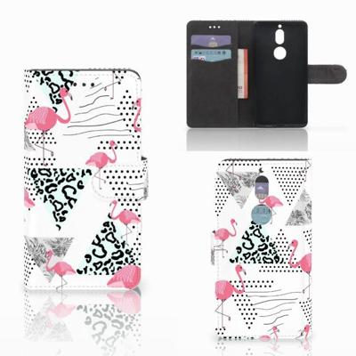 Nokia 7 | Telefoonhoesje | Met pasjeshouder | Flamingo Triangle Nokia 7 | Telefoonhoesje | Met pasjeshouder | Flamingo Triangle