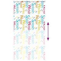Doucherolgordijn met cassette 130x240 cm stofbreedte 126 cm - thumbnail