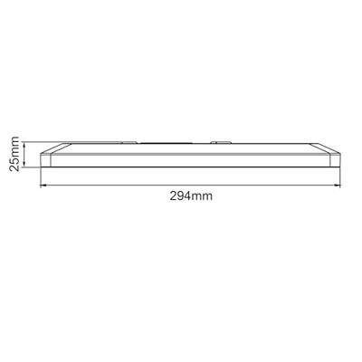 Brilliant PlafondlampSorell 29,5 x 29,5cm zwart - G99880A76
