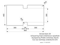 Reginox Amsterdam 20 caffe silvery spoelbak - thumbnail