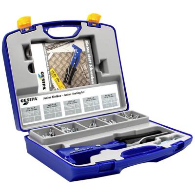 Gesipa Blindklinknagel-assortiment | 352-delig | NTX+klinknagels alu./staal, staal/staal | kunststof koffer | 1 stuk - 1435459 - 1435459