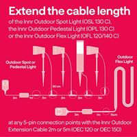 Innr Outdoor Extension Cable, 2m verlengkabel (IP67) 2 meter, geschikt voor buitengebruik, OEC 120 - thumbnail